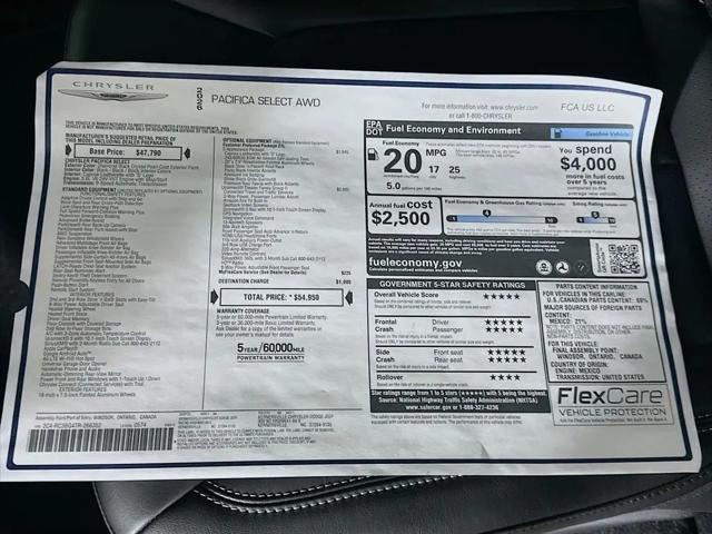 2026 Chrysler Pacifica Select AWD