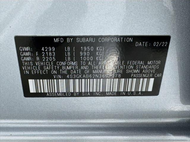 2022 Subaru Impreza Base Sedan
