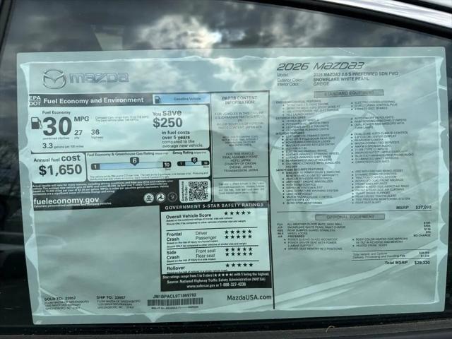 2026 Mazda Mazda3 2.5 S Preferred