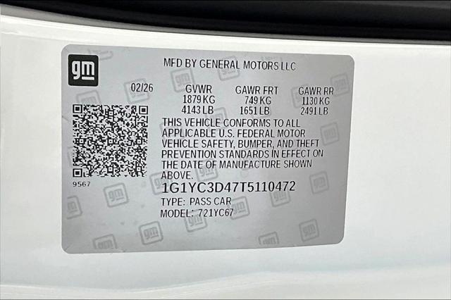 2026 Chevrolet Corvette Stingray Convertible, 3LT, RWD
