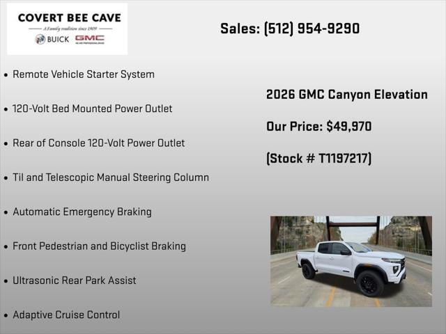 2026 GMC Canyon Elevation, 4WD