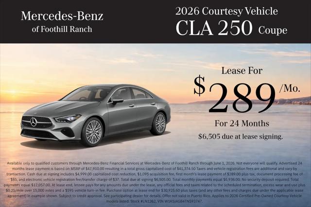 2026 Mercedes-Benz CLA 250+ Unknown