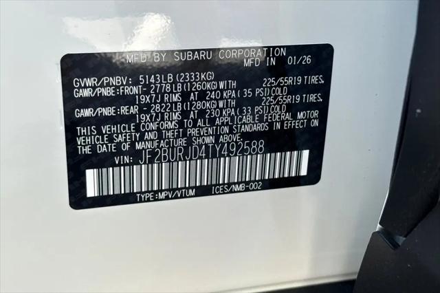 2026 Subaru Outback Touring XT