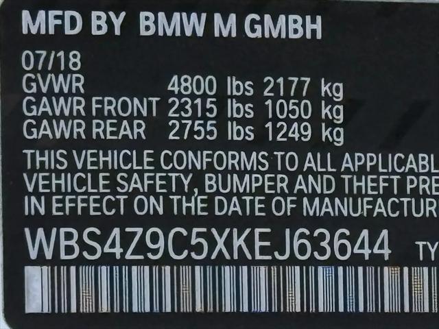 2019 BMW M4 Standard