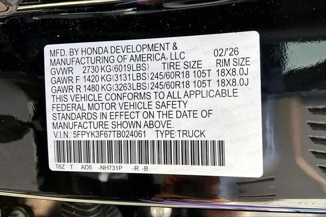 2026 Honda Ridgeline TrailSport