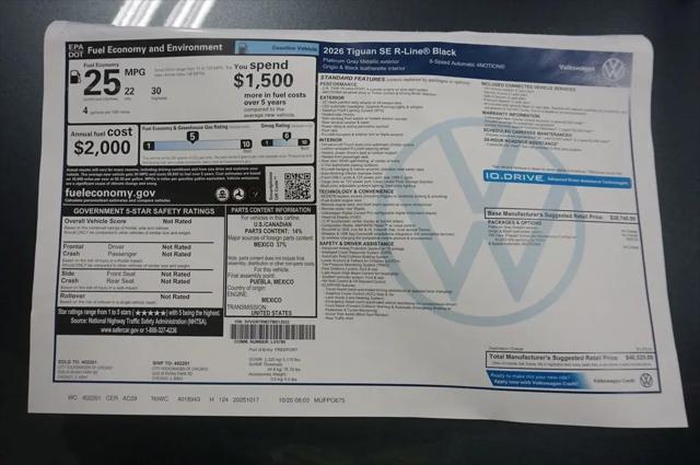 2026 Volkswagen Tiguan SE R-Line Black