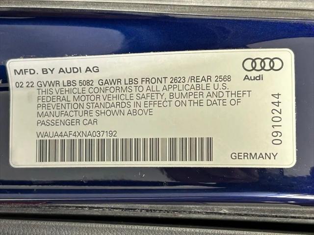 2022 Audi S4 Premium TFSI quattro Tiptronic