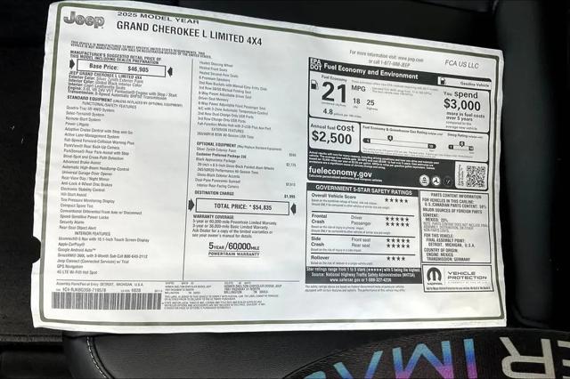 2025 Jeep Grand Cherokee L Limited 4x4