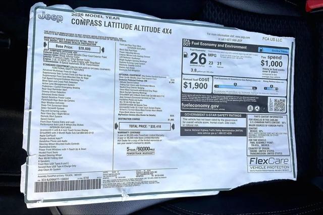 2026 Jeep Compass Latitude Altitude