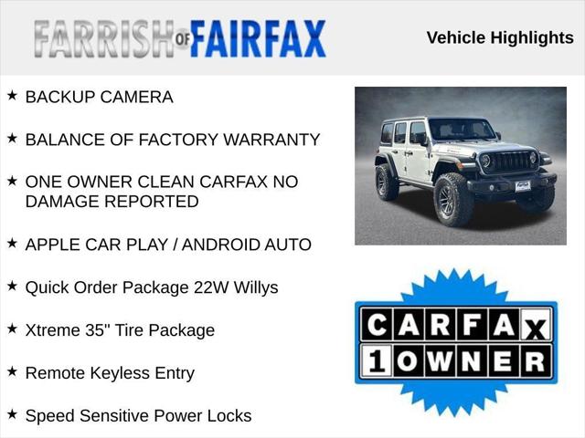 2024 Jeep Wrangler 4-Door Willys 4x4