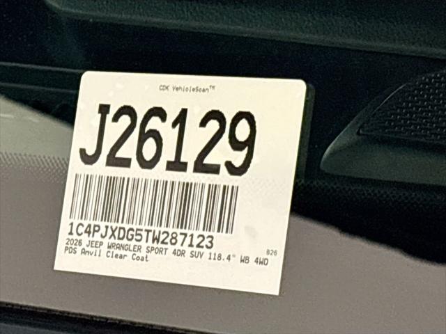 2026 Jeep Wrangler Sport