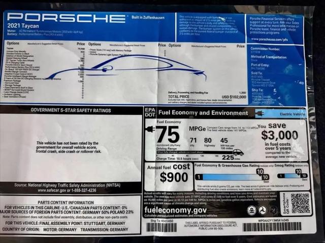 2021 Porsche Taycan Taycan
