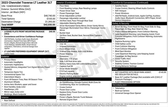 2023 Chevrolet Traverse FWD LT Leather