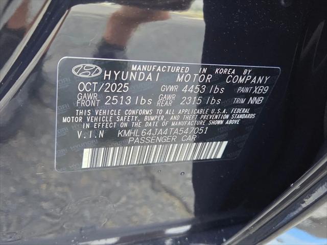 2026 Hyundai Sonata SEL Sport