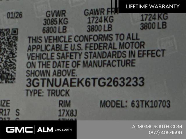 2026 GMC Sierra 1500 Regular Cab, Standard Bed, Pro, 4WD