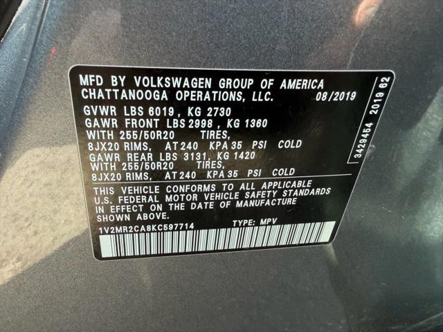 2019 Volkswagen Atlas 3.6L V6 SEL