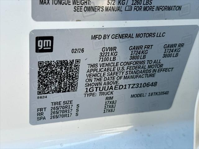 2026 GMC Sierra 1500 Crew Cab, Short Bed, Pro, 4WD