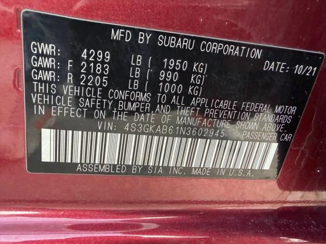 2022 Subaru Impreza Base Sedan