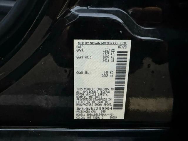 2020 Nissan Altima S FWD