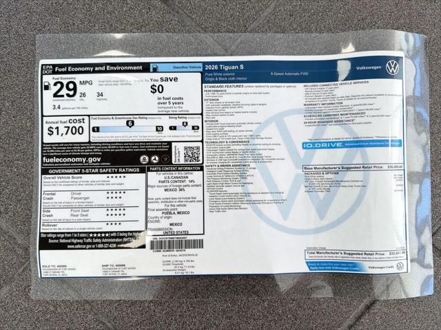 2026 Volkswagen Tiguan S