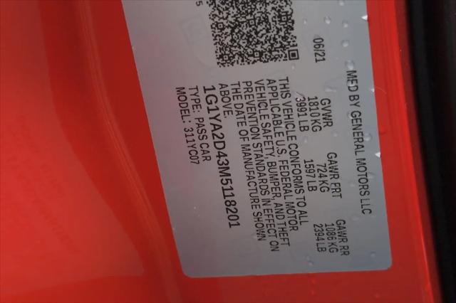 2021 Chevrolet Corvette Stingray RWD Coupe 1LT