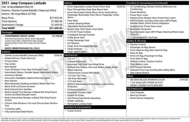 2021 Jeep Compass Latitude 4x4