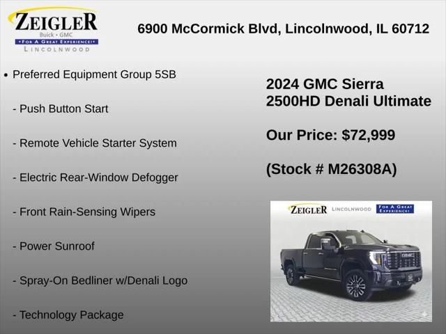 2024 GMC Sierra 2500HD 4WD Crew Cab Standard Bed Denali Ultimate