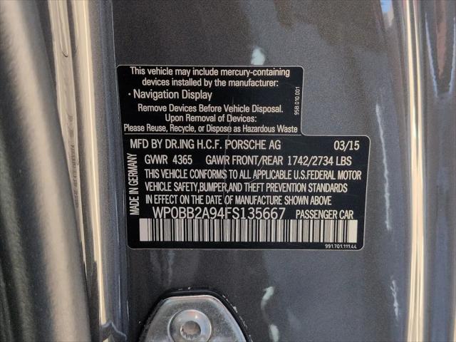 2015 Porsche 911 Targa 4S