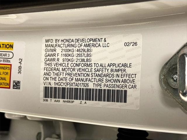 2026 Honda Accord Sedan Sport