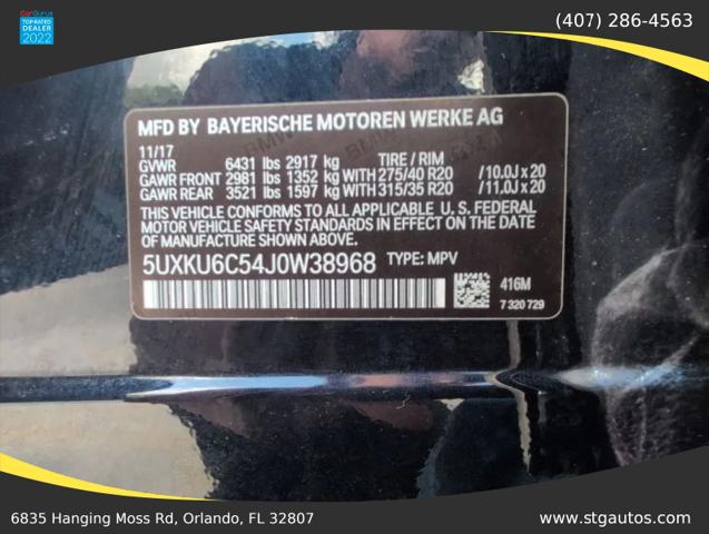 2018 BMW X6 xDrive50i