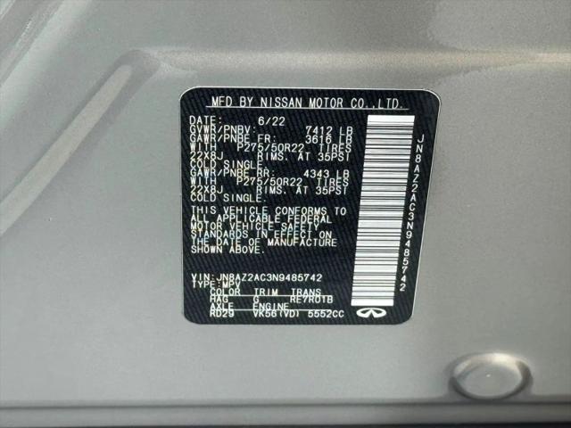 2022 INFINITI QX80 PREMIUM SELECT AWD