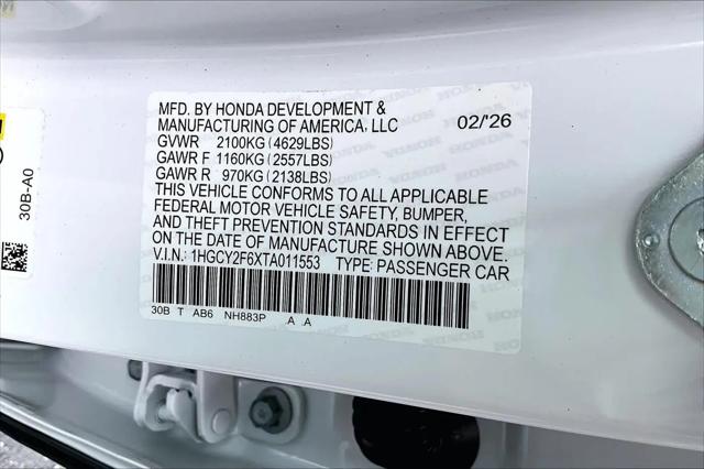 2026 Honda Accord Sedan EX-L