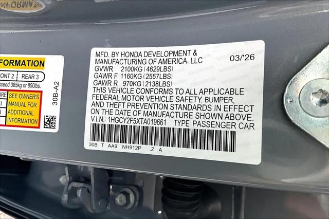 2026 Honda Accord Sedan Sport