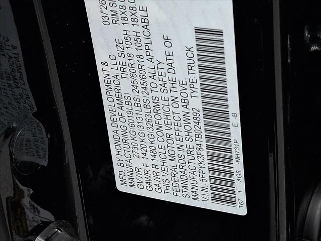 2026 Honda Ridgeline Black Edition
