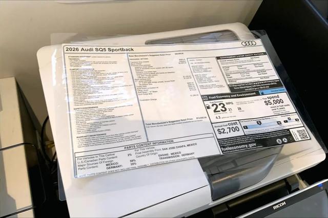 2026 Audi SQ5 Sportback Premium Plus TFSI quattro S tronic