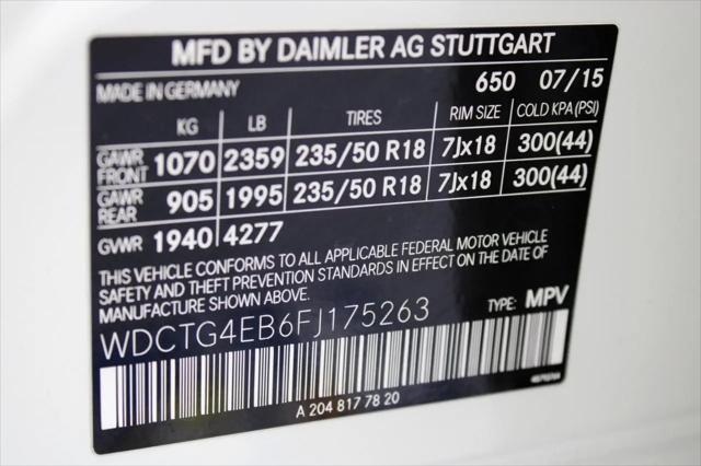2015 Mercedes-Benz GLA-CLASS GLA 250 GLA 250