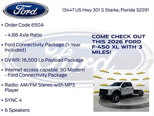 2026 Ford F-450 XL DRW 650A