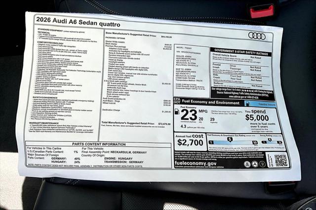 2026 Audi A6 3.0
