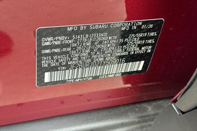 2026 Subaru Outback Touring XT