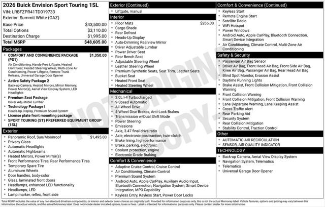 2026 Buick Envision Sport Touring AWD