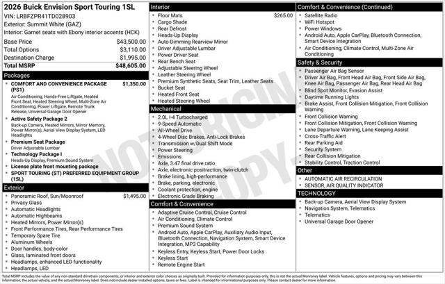 2026 Buick Envision Sport Touring AWD