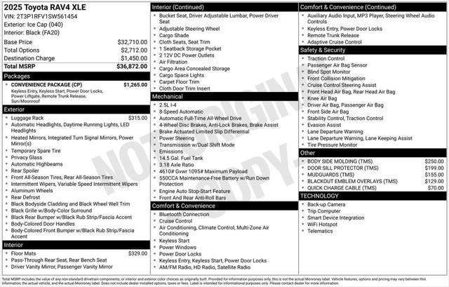 2025 Toyota RAV4 XLE 2025 Toyota RAV4 XLE