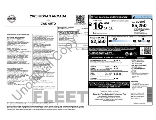 2020 Nissan Armada SL 2WD