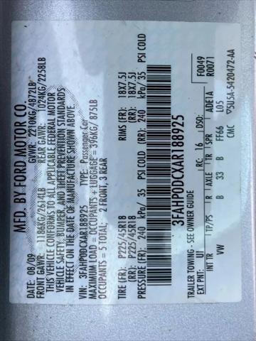 2010 Ford Fusion Sport