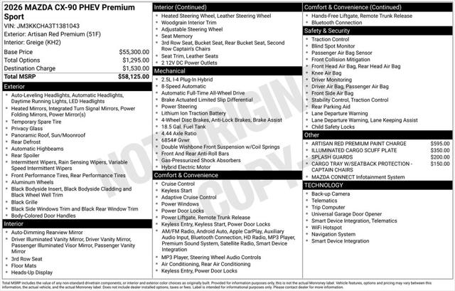 2026 Mazda X-90 Premium Sport