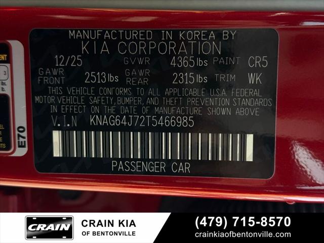2026 Kia K5 GT-Line FWD