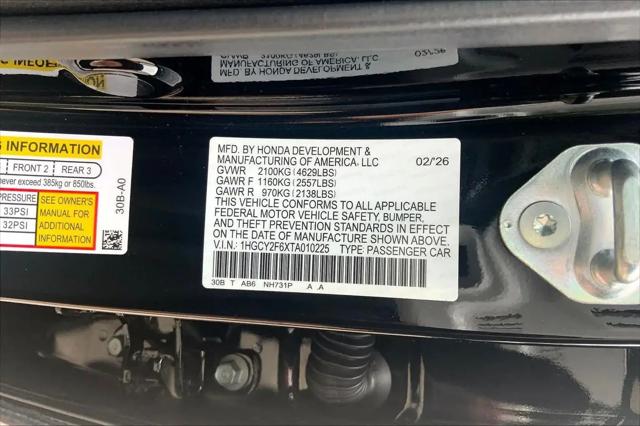 2026 Honda Accord Sedan EX-L