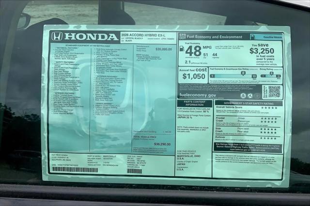 2026 Honda Accord Sedan EX-L