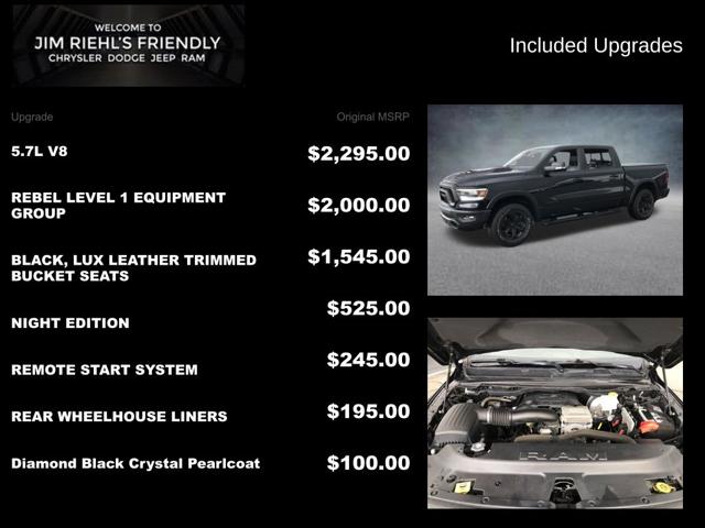 2021 Ram 1500 Rebel Crew Cab 4x4 5'7" Box