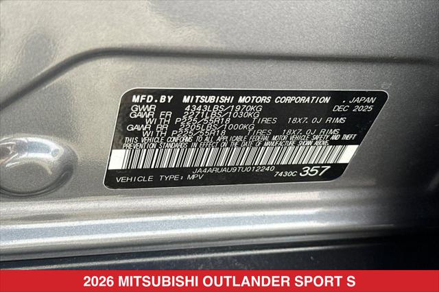 2026 Mitsubishi Outlander Sport 2.0 TRAIL EDITION